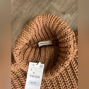 Zara Camel Knit Sweater